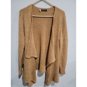 Volcom Women's Open Front Cardigan Sz XS/S 8/10 Long Sleeve Brown Soft